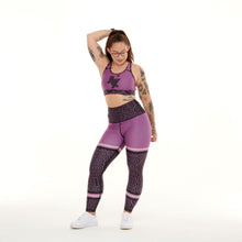 Load image into Gallery viewer, Signature On Purple Funky Leggings