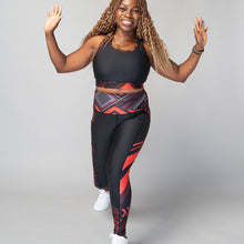 Load image into Gallery viewer, High-waisted Butiful leggings with pockets and African-inspired Ankara print – TYNA Activewear