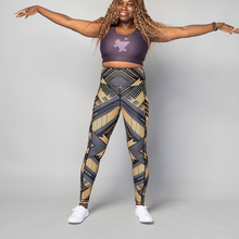 Load image into Gallery viewer, Soko Ankara Yellow Vibrant Leggings