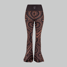 Load image into Gallery viewer, Signature Brown Flared Leggings