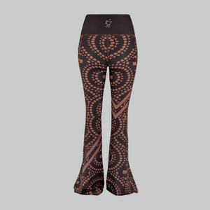 Signature Brown Flared Leggings