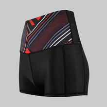 Load image into Gallery viewer, Women’s TYNA Activewear booty shorts with Ankara print – sweat-wicking and sculpting fit