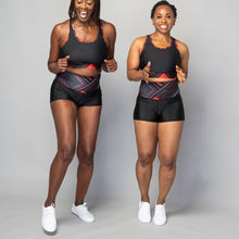 Load image into Gallery viewer, Women’s TYNA Activewear booty shorts with Ankara print – sweat-wicking and sculpting fit