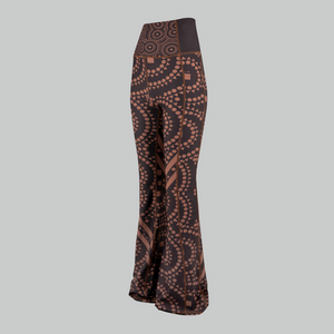 Signature Brown Flared Leggings