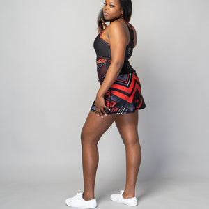 Women’s TYNA Activewear skort with high-rise waistband and sweat-wicking fabric