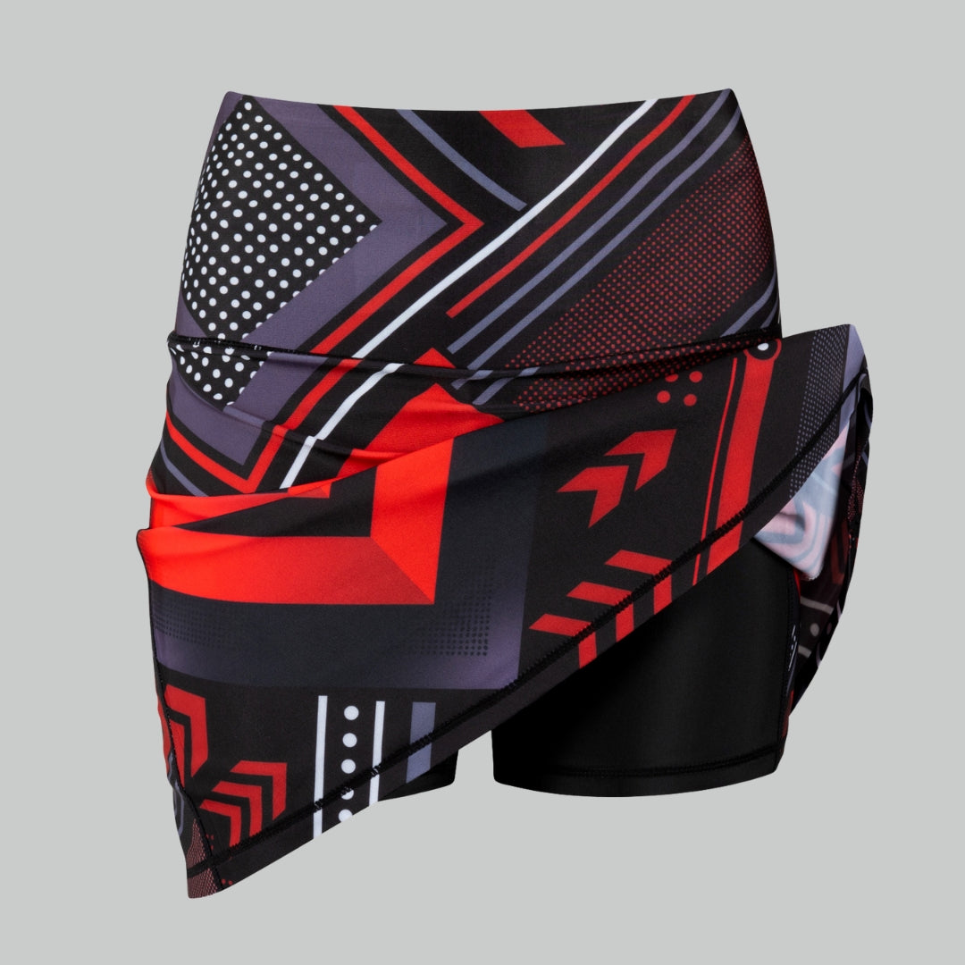 Women’s TYNA Activewear skort with high-rise waistband and sweat-wicking fabric
