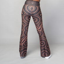 Load image into Gallery viewer, Signature Brown Flared Leggings