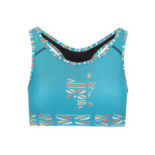 Load image into Gallery viewer, Batiq Cyan Sports Bra
