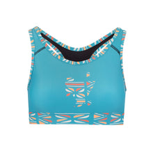 Load image into Gallery viewer, Batiq Cyan Sports Bra