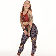 Load image into Gallery viewer, Siefay On Iron Red Splash Leggings