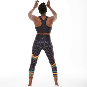 Kayentee On Green Splash Leggings