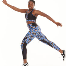 Load image into Gallery viewer, Siefay On Blue Vibrant Leggings