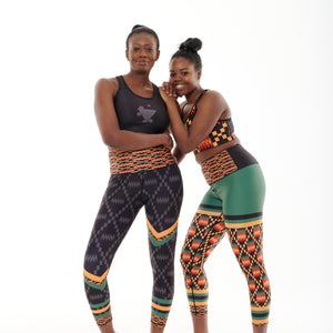 Kayentee On Green Splash Leggings