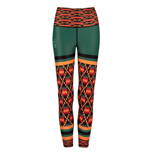 Kayentee On Green Funky Leggings