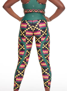 Kayentee Green Vibrant Leggings