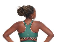 Load image into Gallery viewer, Kayentee on Green Sports Bra