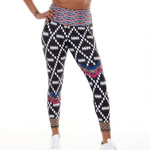 Kayentee Cerulean Splash Leggings